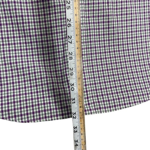 Polo Ralph Lauren Purple Plaid Button Long Sleeve 2XL Cotton Shirt Men's XXL - Picture 8 of 9